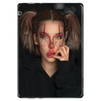 Huawei MediaPad T5 10.1" ile Uyumlu Desenli Silikon Tablet Kılıfı, LoverLoser, Çok Renkli avonm-v-cvr460259