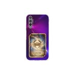 Huawei Nova 5T ile Uyumlu Burç Kartları Yangeç Tasarımlı Şeffaf Silikon Kılıf