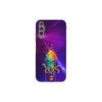 Huawei Nova 5T ile uyumlu Splash ahtapot tasarımlı şeffaf silikon kılıf