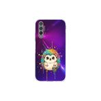 Huawei Nova 5T ile Uyumlu Splash Kirpi Tasarımlı Şeffaf Silikon Kılıf