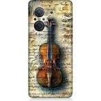 Huawei Nova 9 Se Uyumlu Eski Keman Desenli Silikon Kılıf