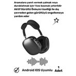Huawei Nova 9 Uyumlu 5.2 Bluetooth Anc Dokunmatik Suya Tere Dayanıklı P9 Siyah Kablosuz Kulaklık