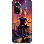 Huawei Nova 9 Uyumlu Alevli Bateri Desenli Silikon Kılıf