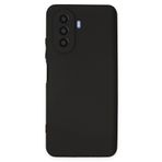 Huawei Nova Y70 Kılıf Yumuşak Dokulu Silikon - Siyah