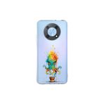 Huawei Nova Y90 ile uyumlu Splash ahtapot tasarımlı şeffaf silikon kılıf