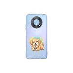 Huawei Nova Y90 ile Uyumlu Splash Köpek Tasarımlı Şeffaf Silikon Kılıf