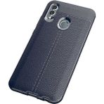 Huawei P Smart 2019 Kılıf Deri Görünümlü Silikon Zipax-Zr-Niss