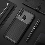Huawei P Smart 2019 Kılıf Focus Karbon Kamera Korumalı Silikon Kılıf