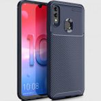 Huawei P Smart 2019 Kılıf Karbon Görünümlü Silikon Zipax-Zr-Negro