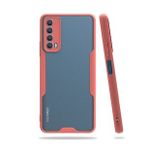 Huawei P Smart 2021 Platin Silikon Pembe Kılıf