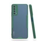 Huawei P Smart 2021 Platin Silikon Yeşil Kılıf