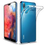 Huawei P20 İnce Şeffaf Hayalet Silikon Cep Telefonu Kılıfı