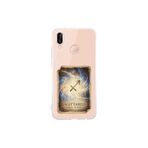 Huawei P20 Lite ile Uyumlu Burç Kartları Yay Tasarımlı Şeffaf Silikon Kılıf