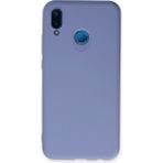Huawei P20 Lite Kılıf Nano Içi Kadife Silikon - LILA-(5796)