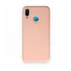 Huawei P20 Lite Kılıf Nano içi Kadife Silikon - Pudra