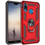 Huawei P20 Lite Kılıf Tank Zırh Yüzüklü Mıknatıslı Standlı Kapak Vega