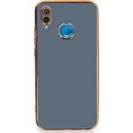 Huawei P20 Lite Kılıf Volet Silikon - Mavi-(5796)