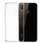 Huawei P20 Lite Şeffaf Silikon Temperli Cam Cep Telefonu Kılıfı
