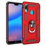 Huawei P20 Lite Yüzüklü Tank Kılıf Bordo