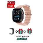 Huawei P20 Pro Uyumlu Akıllı Saat Watch Ultra2 49Mm Kordon Hediyeli - Son Versiyon