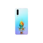 Huawei P30 ile uyumlu Splash ahtapot tasarımlı şeffaf silikon kılıf