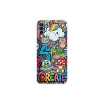 Huawei P30 Lite ile Uyumlu Grafiti Create Art Tasarımlı Şeffaf Silikon Kılıf