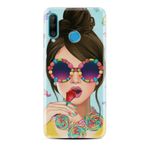 Huawei P30 Lite ile Uyumlu Kılıf Desenli Silikon Güzel ile Uyumlu Kılıf Sugar And Woman 1418