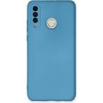 Huawei P30 Lite Kılıf Nano Içi Kadife Silikon - MAVI-(5796)