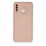 Huawei P30 Lite Kılıf Nano içi Kadife Silikon - Pudra