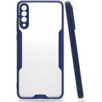 Huawei P30 Lite Kılıf Parfe Kenarları Pastel Renk Silikon Kılıf Lacivert