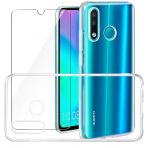 Huawei P30 Lite Kilif Seffaf Super Silikon Kilif + Esnek Nano Cam