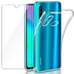 Huawei P30 Lite Şeffaf Süper Kırılmaz Cam + Uyumlu Silikon Kılıf