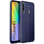 Huawei P40 Lite E Kılıf Deri Görünümlü Silikon Zipax-Zr-Niss