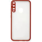 Huawei P40 Lite E Kılıf Montreal Silikon Kapak - Kırmızı - 1 - Renkli