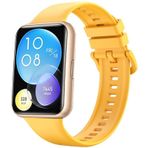 Huawei Uyumlu Watch Fit 2 Kordon Silikon Bileklik Kopçaklı Kordon