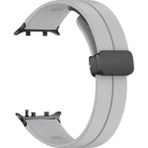 Huawei Watch D2 Akıllı Saat Uyumlu Magnet Mıknatıslı Silikon Kordon - Gri