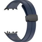 Huawei Watch D2 Akıllı Saat Uyumlu Magnet Mıknatıslı Silikon Kordon - Lacivert