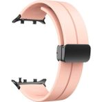 Huawei Watch D2 Akıllı Saat Uyumlu Magnet Mıknatıslı Silikon Kordon - Pudra