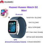Huawei Watch D2 Mavi Akıllı Saat + Huawei Active Edition Pembe Akıllı Saat Hediye - 41 - 45 mm - Active Edition saat HEDİYE