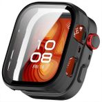 Huawei Watch Fit 4 Pro Kasa Uyumlu Kılıf Sert Pc Kasa ve Ekran Koruyucu Kılıf - Şeffaf - Füme