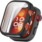 Huawei Watch Fit 4 Pro Uyumlu Kasa ve Ekran Koruyucu 360 Tam Koruma Kılıf Kapak - HW Fit 4 Pro - Siyah