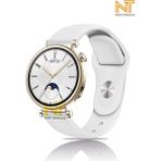 Huawei Watch Gt 2 42MM /gt 3 42MM / Gt 3 Elegant 42MM Liquid Silikon Kordon 20MM - Beyaz