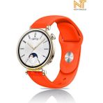 Huawei Watch Gt 2 42MM /gt 3 42MM / Gt 3 Elegant 42MM Liquid Silikon Kordon 20MM - Turuncu