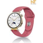 Huawei Watch Gt 2 42MM /gt 3 42MM / Gt 3 Elegant 42MM Liquid Silikon Kordon 20MM - Vişne