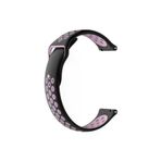 Huawei Watch Gt 2 Pro 46 Mm Icin Delikli Silikon Kordon Siyah Pembe