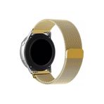 Huawei Watch Gt 3 (42mm) / Huawei Watch Gt 2 (42mm) Tam Uyumlu 20 Mm Metal Hasır Kordon Gold