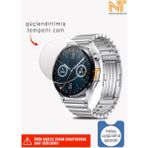 Huawei Watch Gt 3 46MM Uyumlu Kolay Uygulama Aparatlı Temperli Cam Ekran Koruyucu - Şeffaf
