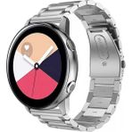 Huawei Watch Gt 3 Elegant 42MM Uyumlu 20MM Metal Baklalı Paslanmaz Çelik Kordon - Gümüş
