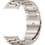 Huawei Watch GT GT2 GT3 GT4 GT5 42mm/Honor Magic 2 Kordon Klipsli Metal Kordon 04 - Starlight - Huw 20mm