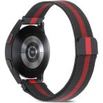 Huawei Watch GT GT2 GT3 GT4 GT5 42mm/Honor Magic 2 Kordon Milano Loop Kordon - Siyah - Kırmızı - Huw 20mm